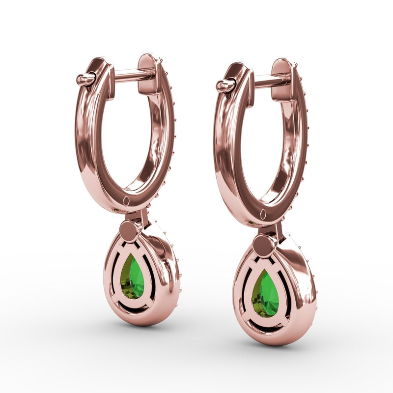 Fana Petite Teardrop Hoop Earrings