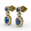 Fana Set the Scene Sapphire and Diamond Dangle Earrings