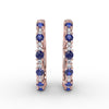 Fana Precious Sapphire and Diamond Hoop Earrings