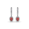 Fana Dazzling Ruby and Diamond Drop Earrings