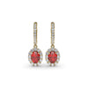 Fana Dazzling Ruby and Diamond Drop Earrings