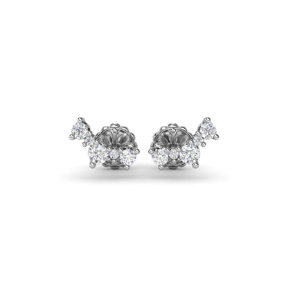 Fana Five Stone Diamond Climber Earrings