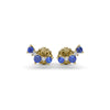 Fana Five Stone Sapphire and Diamond Climber Earrings