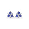 Fana Trio Stud Sapphire and Diamond Earrings