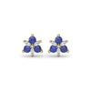 Fana Trio Stud Sapphire and Diamond Earrings