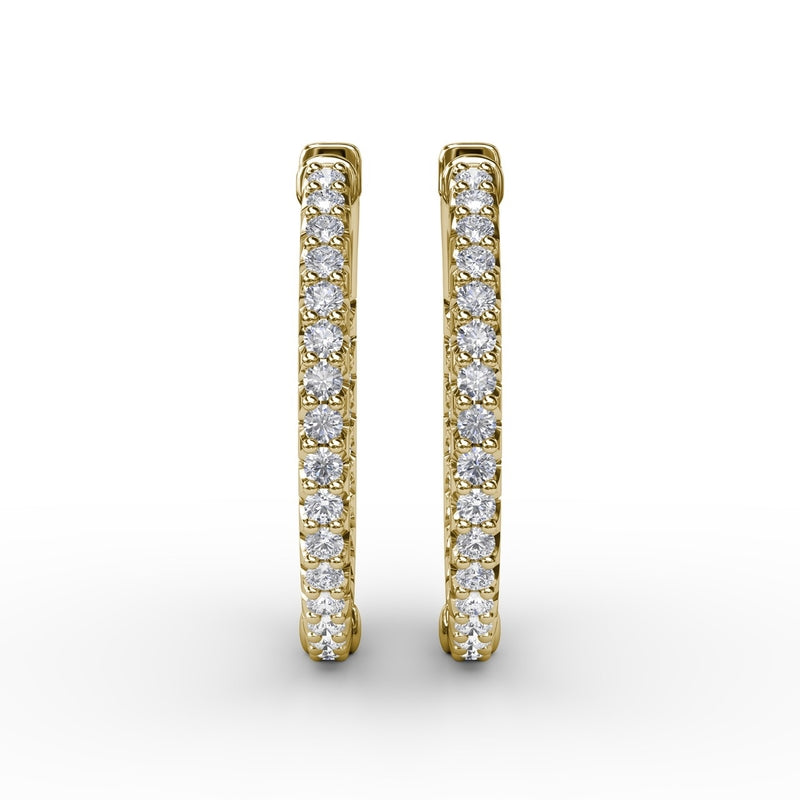 Fana 1.35ct Diamond Hoop Earrings