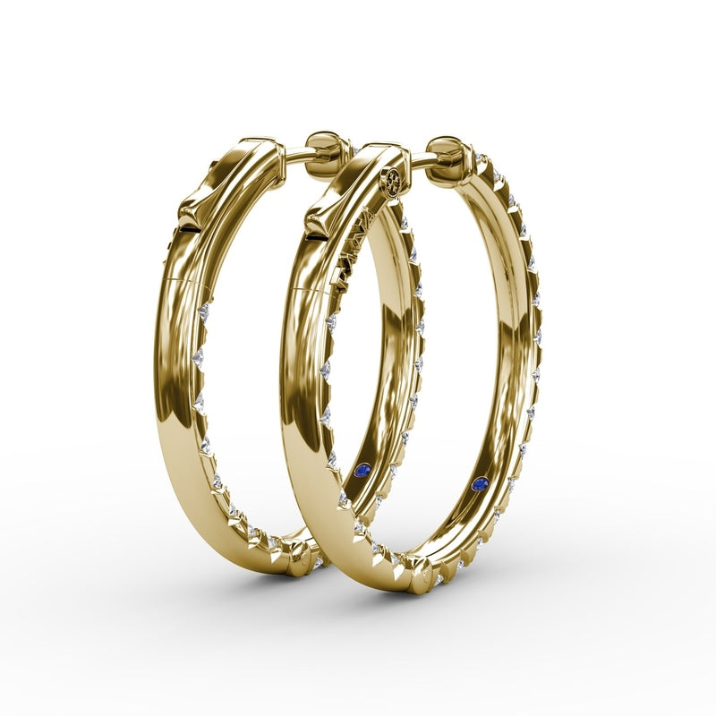 Fana 2.07ct Diamond Hoop Earrings