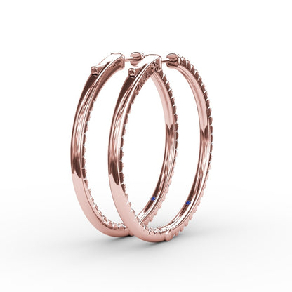 Fana 2.10ct Diamond Hoop Earrings
