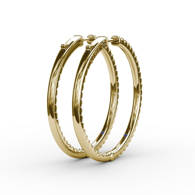 Fana 2.10ct Diamond Hoop Earrings