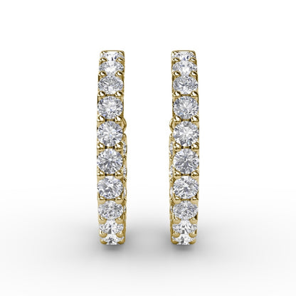 Fana 3.1ct Diamond Hoop Earrings
