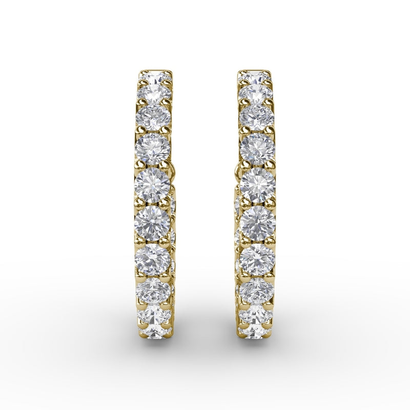 Fana 3.1ct Diamond Hoop Earrings