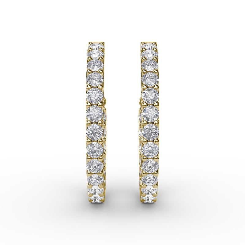 Fana 4.1ct Diamond Hoop Earrings