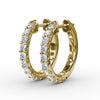 Fana .6ct Diamond Hoop Earrings