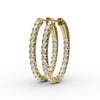 Fana 2ct Diamond Hoop Earrings