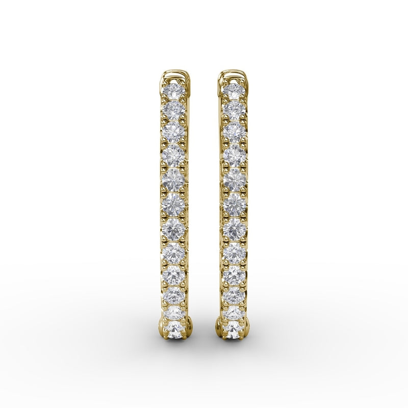 Fana 2ct Diamond Hoop Earrings