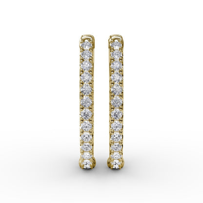 Fana 2ct Diamond Hoop Earrings