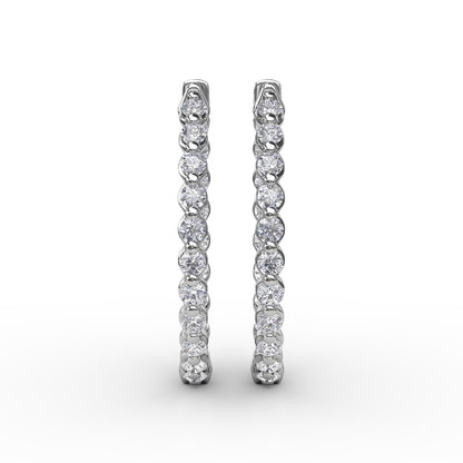 Fana 1.4ct Diamond Hoop Earrings