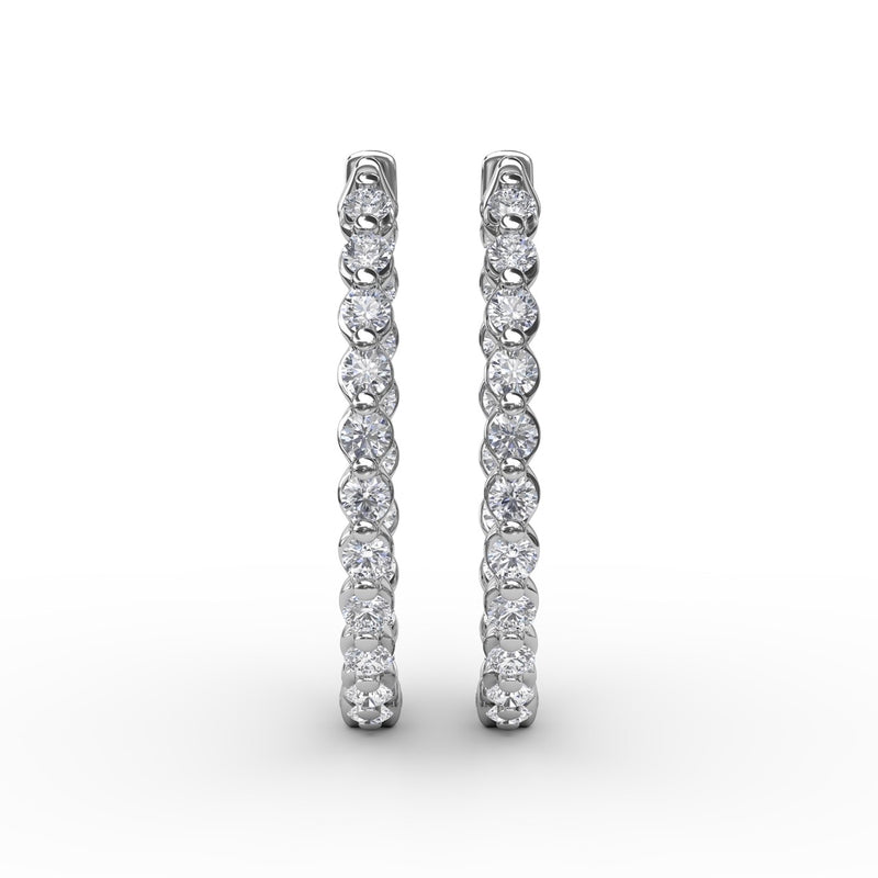 Fana 1.4ct Diamond Hoop Earrings