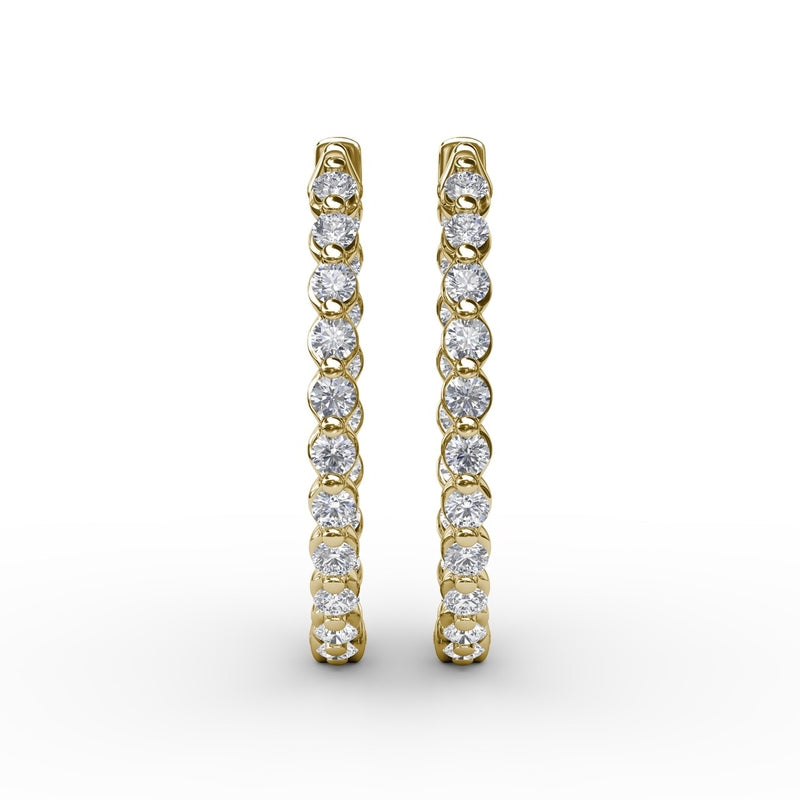 Fana 1.4ct Diamond Hoop Earrings