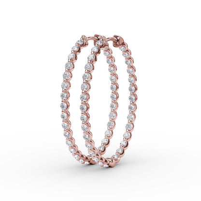 Fana 2.1ct Diamond Hoop Earrings