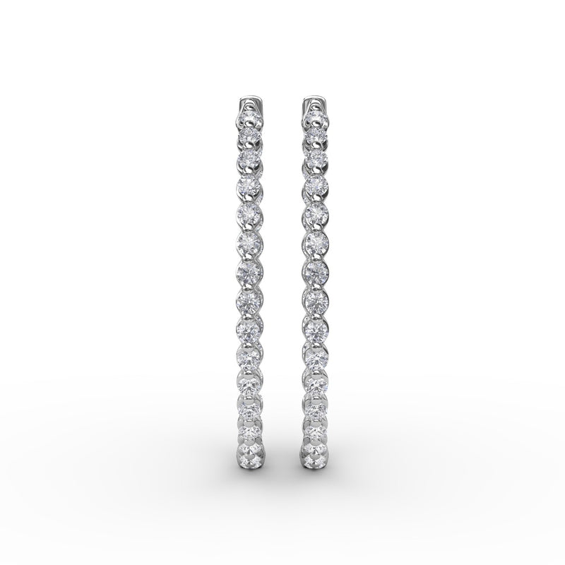 Fana 2.1ct Diamond Hoop Earrings