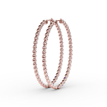 Fana Beauty And The Bezel Set Diamond Hoop Earrings