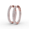 Fana Pave Diamond Hoop Earrings