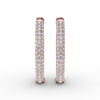 Fana Pave Diamond Hoop Earrings