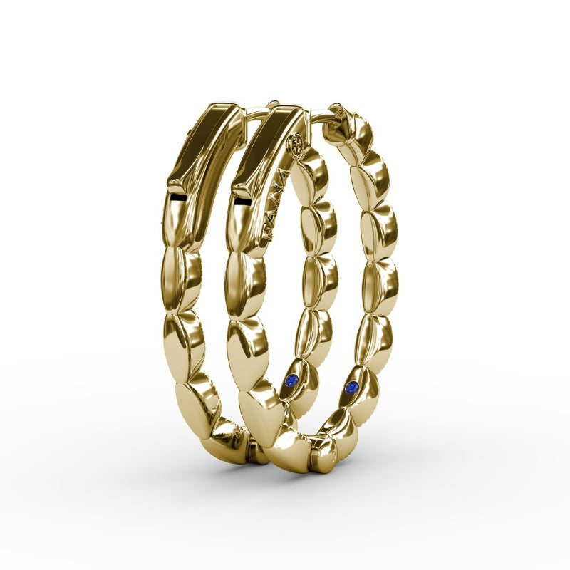 Fana Flawless Filigree Diamond Hoops