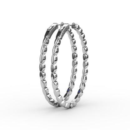 Fana Flawless Filigree Diamond Hoops