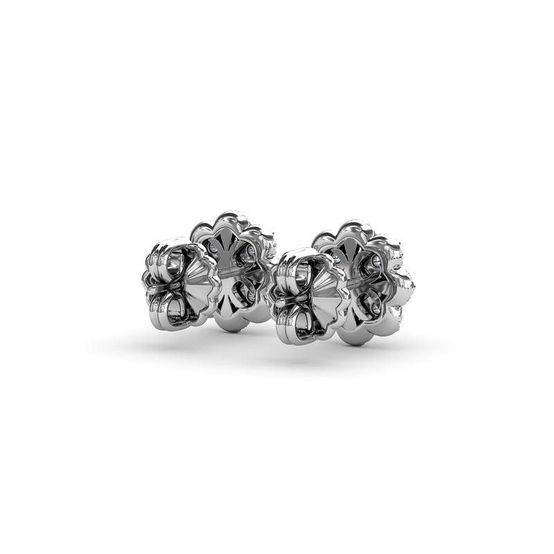 Fana Floral Diamond Stud Earrings