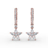 Fana Diamond Star Drop Earrings