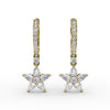 Fana Diamond Star Drop Earrings