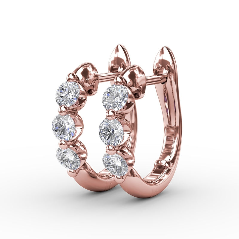 Fana Dainty and Delightful Diamond Hoop Earrings