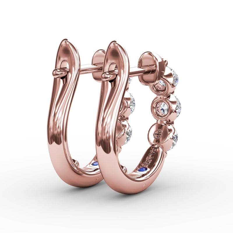 Fana Dainty and Delightful Diamond Hoop Earrings