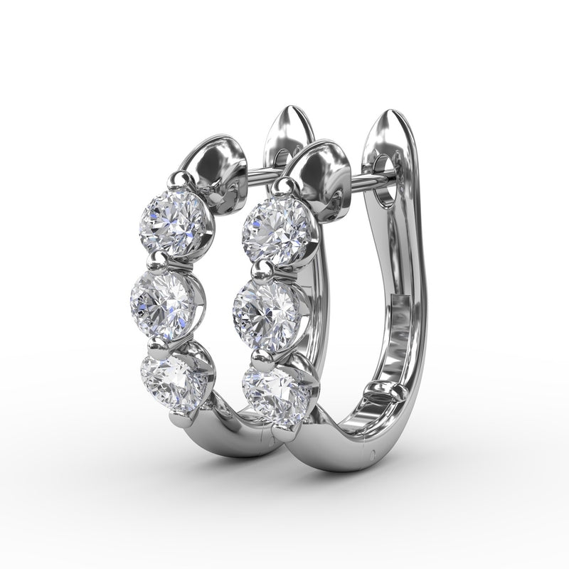 Fana Dainty and Delightful Diamond Hoop Earrings