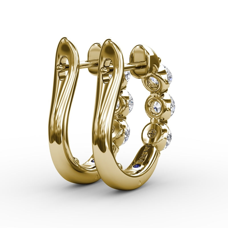 Fana Dainty and Delightful Diamond Hoop Earrings