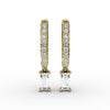 Fana Emerald Cut Diamond Drop Earrings