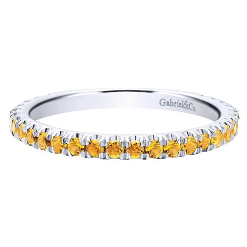 Gabriel & Co. 14k White Gold Stackable Gemstone Ring