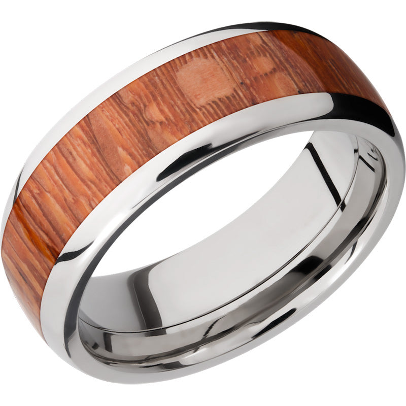 Lashbrook Titanium Hardwood 8mm Men's Wedding Band