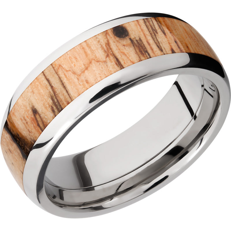 Lashbrook Titanium Hardwood 8mm Men's Wedding Band