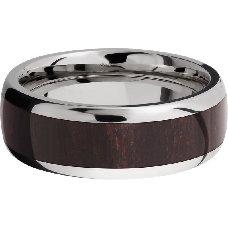 Lashbrook Titanium Hardwood 8mm Men's Wedding Band