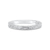 Kirk Kara CARMELLA Diamond Wedding Bands 18k Gold White HAND ENGRAVED NO DIAMOND WEDDING BAND