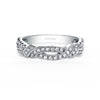 Kirk Kara PIROUETTA Diamond Wedding Bands 18k Gold White 52DR 0.23 THIN DIAMOND TWIST WEDDING BAND