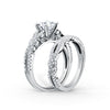 Kirk Kara PIROUETTA Twisted Engagement Rings 18k Gold White 48DR 0.21 THIN DIAMOND TWIST PEG HEAD RING