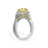 Kirk Kara PIROUETTA double halo Engagement Rings 18k Gold White 138DR 0.62CT 34YDR 0.16CTVS2-SI1 DOUBLE HALO RING