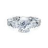 Kirk Kara ANGELIQUE 3 Stone Engagement Rings 18k Gold White 8DR 0.11 2DR 0.46 SWIRL 3-STONE RING