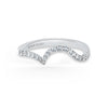 Kirk Kara PIROUETTA Diamond Wedding Bands 18k Gold White 21DR 0.26 CONTOUR WEDDING BAND