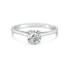 Kirk Kara STELLA Solitaire Engagement Rings 18k Gold White SOLITAIRE RING HIGH POLISH FINISH