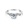 Kirk Kara ANGELIQUE Diamond Engagement Rings 18k Gold White 10DR 0.11CT PEG HEAD RING